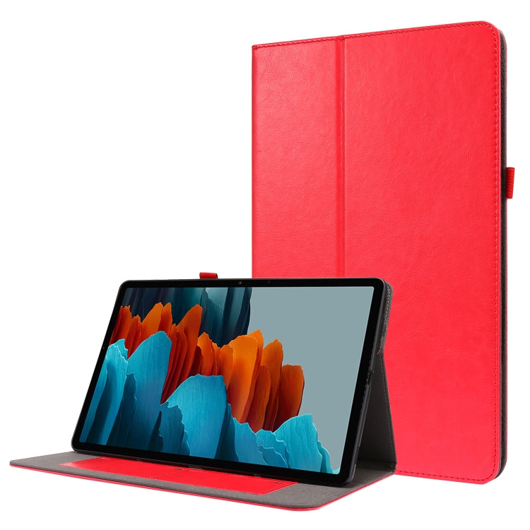 2-Folding Business Horizontal Flip PU Leather Case with Card Slots & Holder, For Samsung Galaxy Tab S8+ / Tab S8 Plus /  Tab S7 FE / Tab S7+ T970/T976B