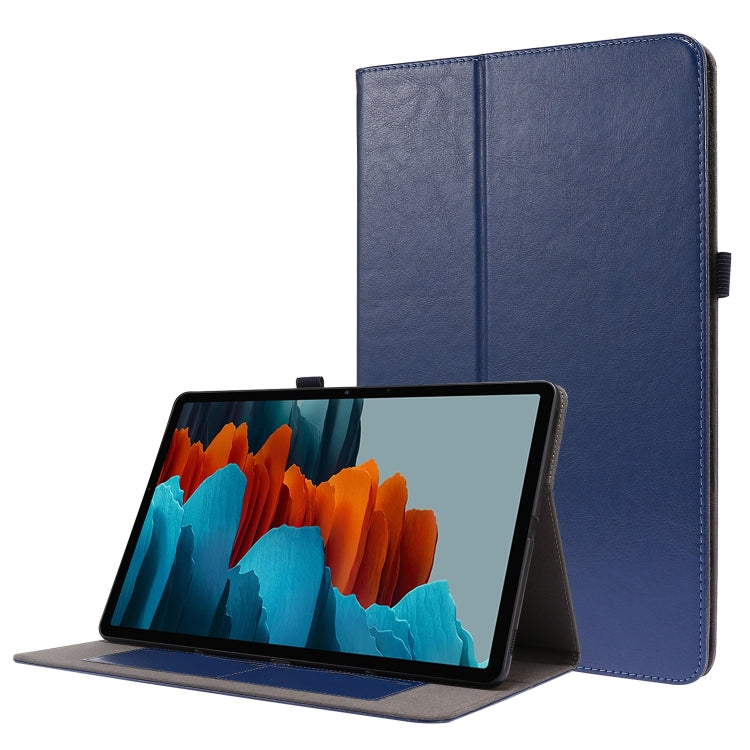 2-Folding Business Horizontal Flip PU Leather Case with Card Slots & Holder, For Samsung Galaxy Tab S8+ / Tab S8 Plus /  Tab S7 FE / Tab S7+ T970/T976B