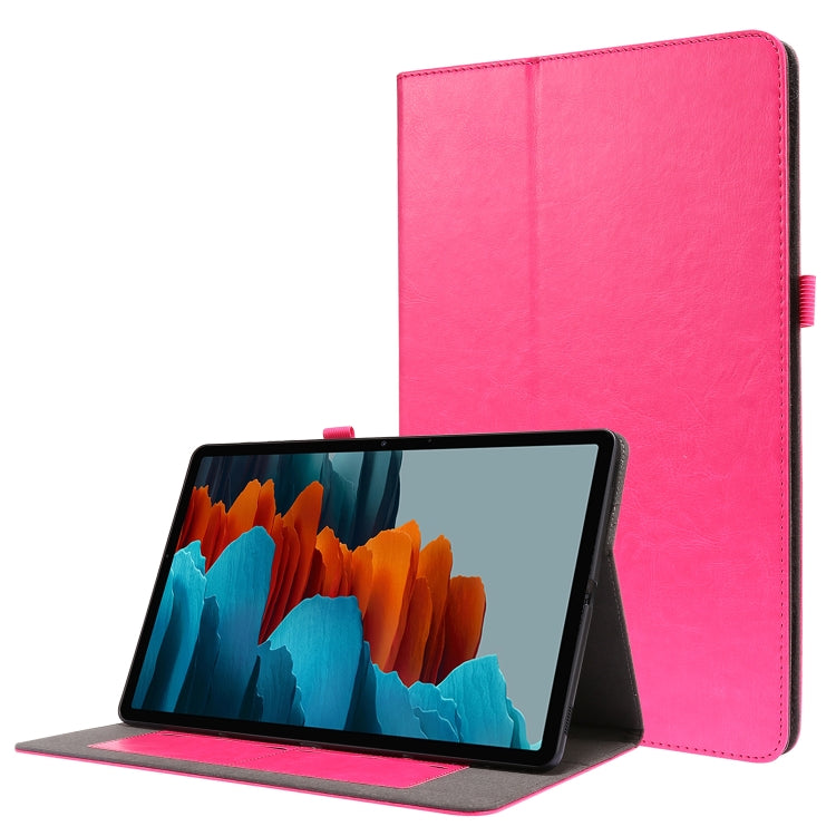 2-Folding Business Horizontal Flip PU Leather Case with Card Slots & Holder, For Samsung Galaxy Tab S8+ / Tab S8 Plus /  Tab S7 FE / Tab S7+ T970/T976B