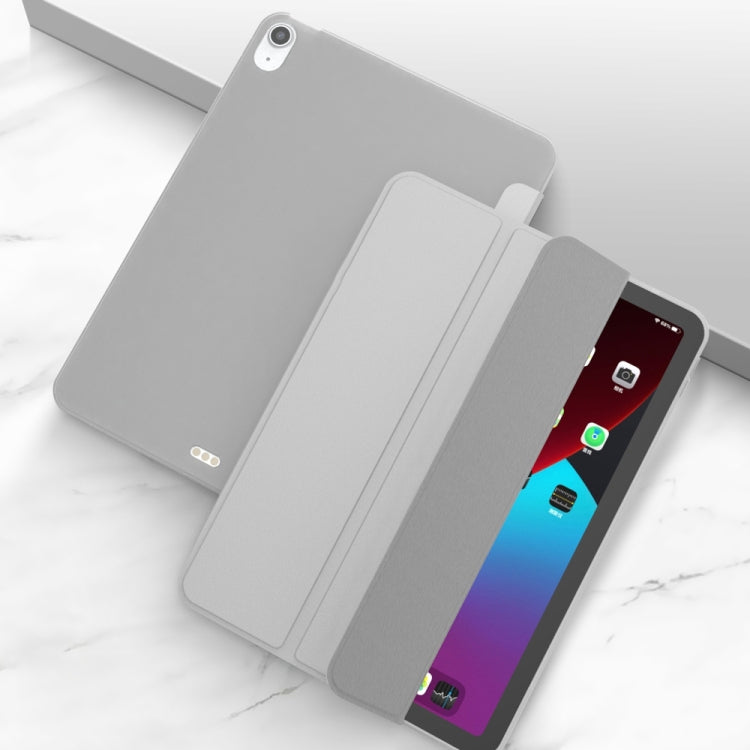 Three-folding Surface Leather Matte TPU Bottom Smart Tablet Case