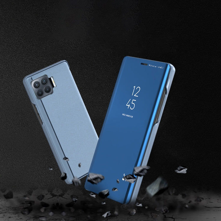 Plated Mirror Horizontal Flip Leather Case with Holder, For OPPO A93/Reno4 Lite/F17 Pro/Reno 4F, For OPPO Realme 7i/C17, For Xiaomi Mi 10T/10T Pro