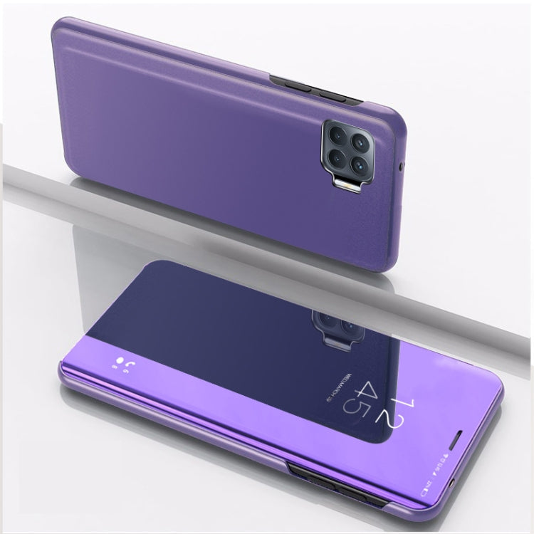 Plated Mirror Horizontal Flip Leather Case with Holder, For OPPO A93/Reno4 Lite/F17 Pro/Reno 4F, For OPPO Realme 7i/C17, For Xiaomi Mi 10T/10T Pro
