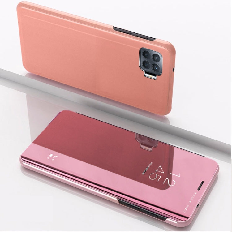 Plated Mirror Horizontal Flip Leather Case with Holder, For OPPO A93/Reno4 Lite/F17 Pro/Reno 4F, For OPPO Realme 7i/C17, For Xiaomi Mi 10T/10T Pro