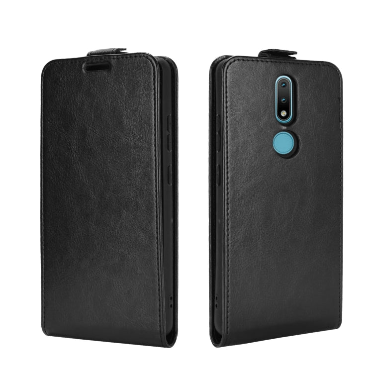 For Nokia 2.4 R64 Texture Single Vertical Flip Leather Protective Case with Card Slots & Photo Frame, For Nokia 2.4
