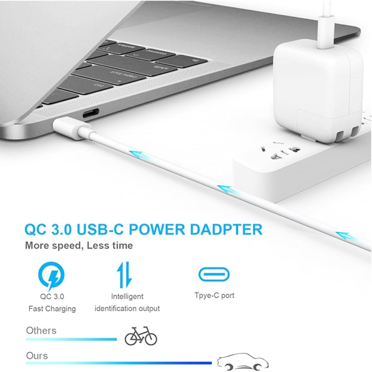 2 in 1 PD3.0 30W USB-C / Type-C Travel Charger with Detachable Foot + PD3.0 3A USB-C / Type-C to USB-C / Type-C Fast Charge Data Cable Set, Cable Length: 1m, EU Plug, 1m EU Plug