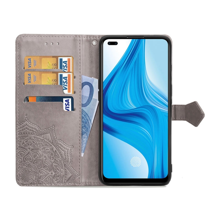 Mandala Flower Embossed Horizontal Flip Leather Case with Bracket / Card Slot / Wallet / Lanyard, For OPPO F17 Pro, For OPPO F17, For vivo Y20, For Google Pixel 4a 5G, For Galaxy A21 (JP Version), For Galaxy Z Fold2, For Xiaomi Mi 10T / Redmi K30S     ...
