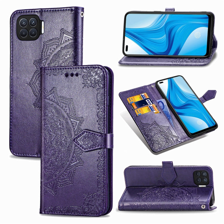 Mandala Flower Embossed Horizontal Flip Leather Case with Bracket / Card Slot / Wallet / Lanyard, For OPPO F17 Pro, For OPPO F17, For vivo Y20, For Google Pixel 4a 5G, For Galaxy A21 (JP Version), For Galaxy Z Fold2, For Xiaomi Mi 10T / Redmi K30S     ...