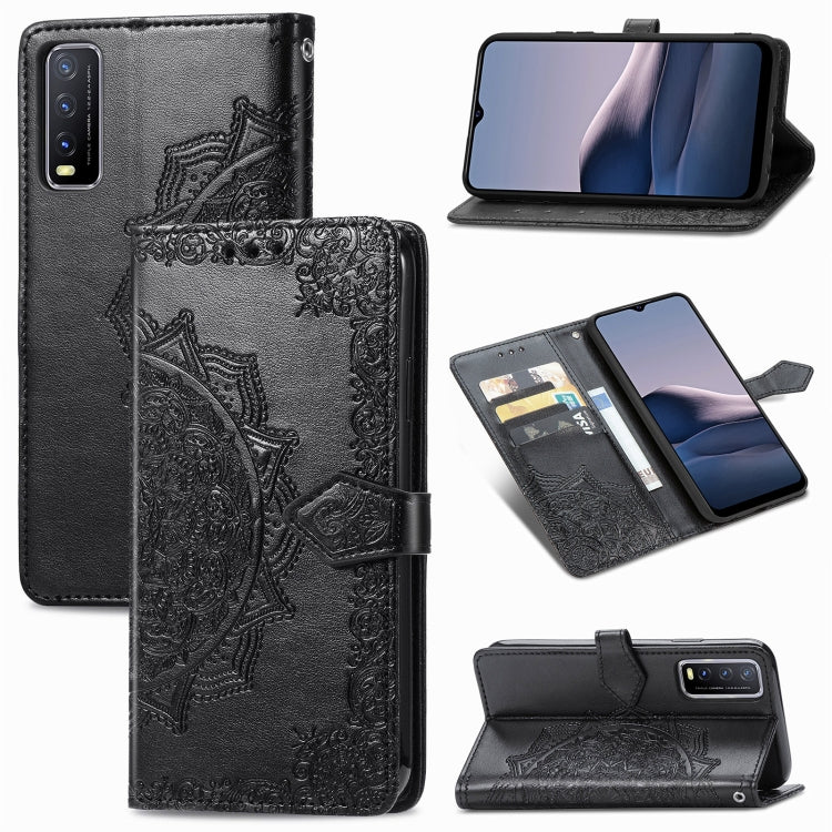 Mandala Flower Embossed Horizontal Flip Leather Case with Bracket / Card Slot / Wallet / Lanyard, For OPPO F17 Pro, For OPPO F17, For vivo Y20, For Google Pixel 4a 5G, For Galaxy A21 (JP Version), For Galaxy Z Fold2, For Xiaomi Mi 10T / Redmi K30S     ...