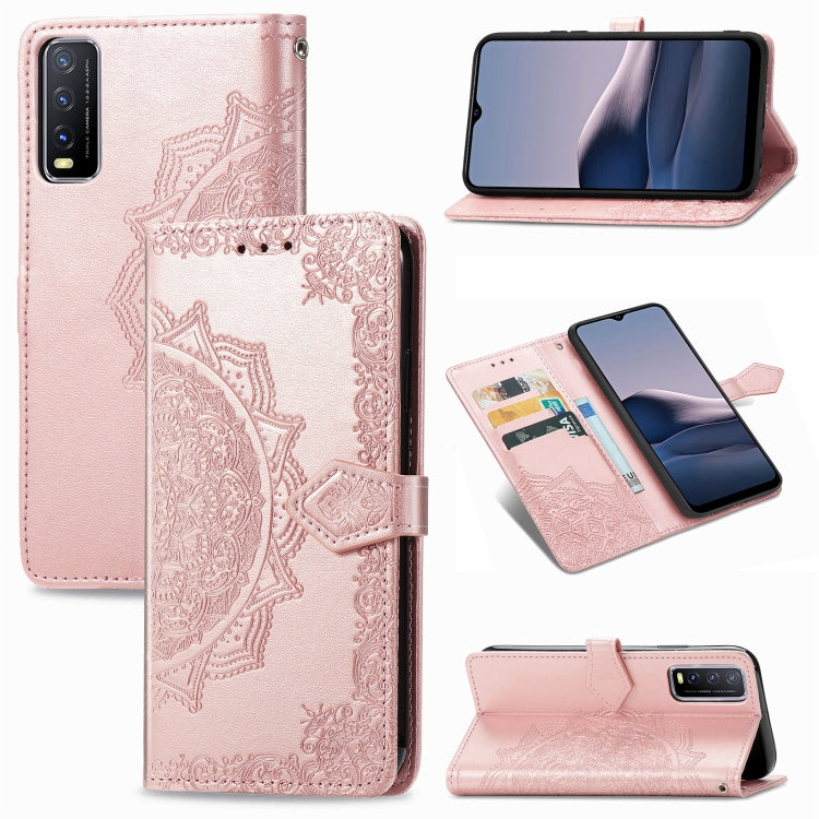 Mandala Flower Embossed Horizontal Flip Leather Case with Bracket / Card Slot / Wallet / Lanyard, For OPPO F17 Pro, For OPPO F17, For vivo Y20, For Google Pixel 4a 5G, For Galaxy A21 (JP Version), For Galaxy Z Fold2, For Xiaomi Mi 10T / Redmi K30S     ...