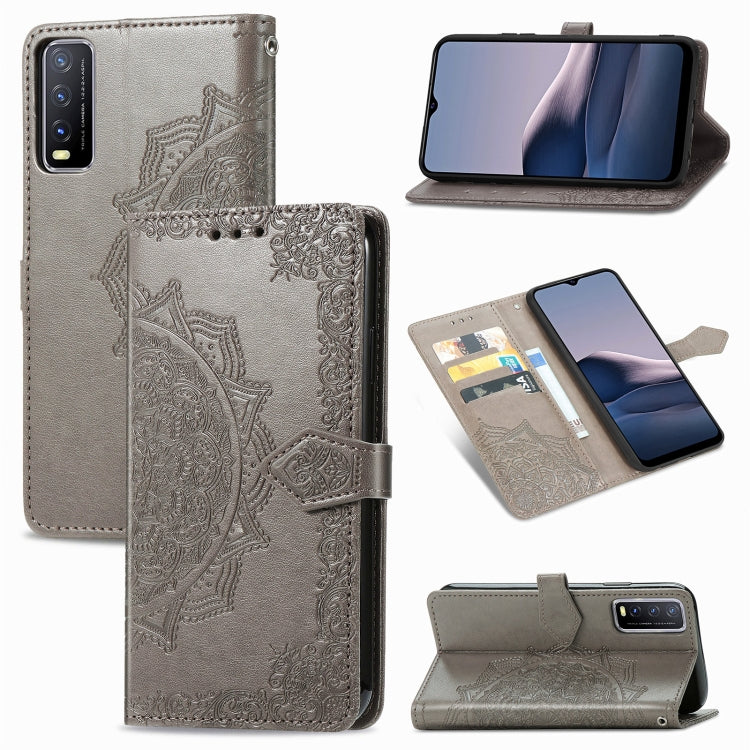 Mandala Flower Embossed Horizontal Flip Leather Case with Bracket / Card Slot / Wallet / Lanyard, For OPPO F17 Pro, For OPPO F17, For vivo Y20, For Google Pixel 4a 5G, For Galaxy A21 (JP Version), For Galaxy Z Fold2, For Xiaomi Mi 10T / Redmi K30S     ...