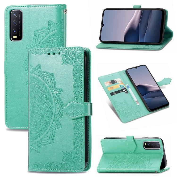 Mandala Flower Embossed Horizontal Flip Leather Case with Bracket / Card Slot / Wallet / Lanyard, For OPPO F17 Pro, For OPPO F17, For vivo Y20, For Google Pixel 4a 5G, For Galaxy A21 (JP Version), For Galaxy Z Fold2, For Xiaomi Mi 10T / Redmi K30S     ...