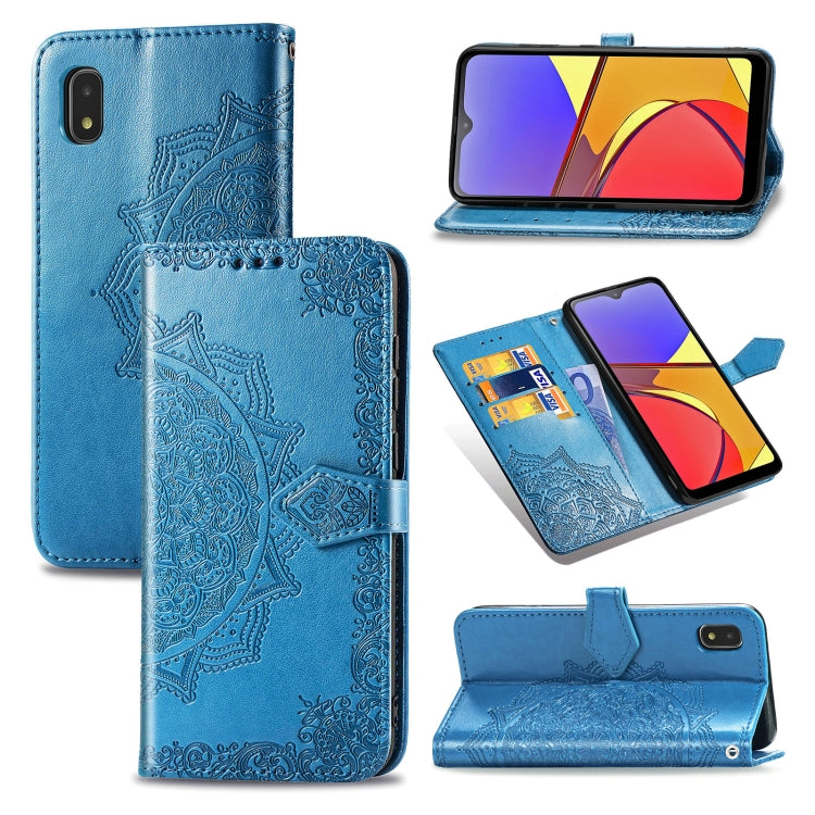 Mandala Flower Embossed Horizontal Flip Leather Case with Bracket / Card Slot / Wallet / Lanyard, For OPPO F17 Pro, For OPPO F17, For vivo Y20, For Galaxy A21 (JP Version), For Galaxy Z Fold2, For Xiaomi Mi 10T / Redmi K30S, For OnePlus 8T