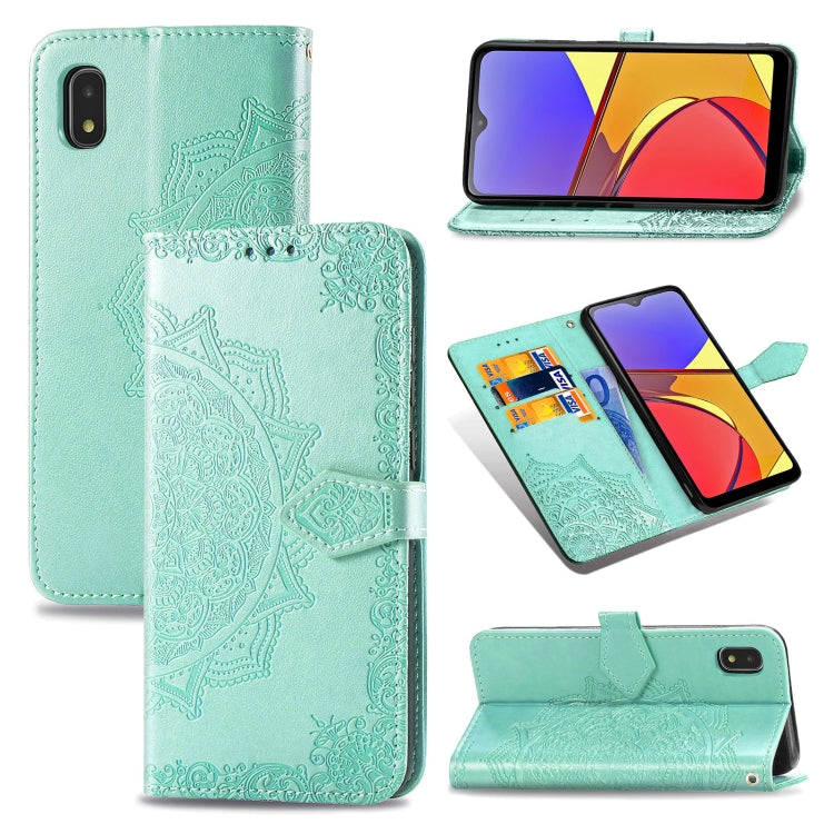 Mandala Flower Embossed Horizontal Flip Leather Case with Bracket / Card Slot / Wallet / Lanyard, For OPPO F17 Pro, For OPPO F17, For vivo Y20, For Nokia 2.4, For Google Pixel 4a 5G, For Galaxy A21 (JP Version), For Galaxy Z Fold2                      ...