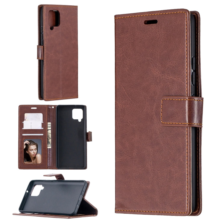 For Samsung Galaxy A42 5G Crazy Horse Texture Horizontal Flip Leather Case with Holder & Card Slots & Wallet & Photo Frame, For Galaxy A42 5G