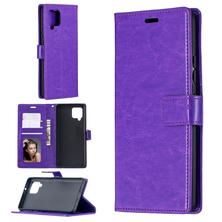For Samsung Galaxy A42 5G Crazy Horse Texture Horizontal Flip Leather Case with Holder & Card Slots & Wallet & Photo Frame, For Galaxy A42 5G