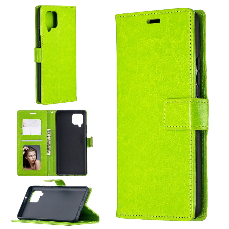 For Samsung Galaxy A42 5G Crazy Horse Texture Horizontal Flip Leather Case with Holder & Card Slots & Wallet & Photo Frame, For Galaxy A42 5G