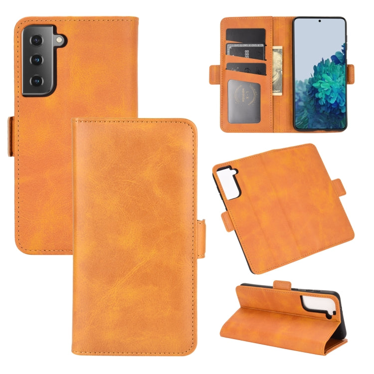 For Samsung Galaxy S30 Dual-side Magnetic Buckle Horizontal Flip Leather Case with Holder & Card Slots & Wallet, For Samsung Galaxy S21 5G