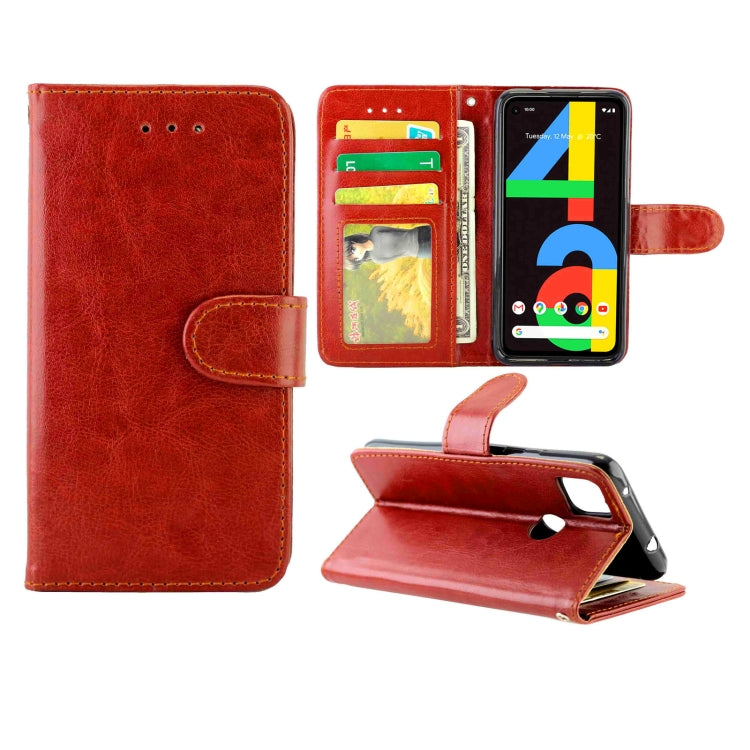Crazy Horse Texture Leather Horizontal Flip Protective Case with Holder & Card Slots & Wallet & Photo Frame, For Goolgle Pixel 4a (4G), For Samsung Galaxy S20 FE 5G, For Goolgle Pixel 5