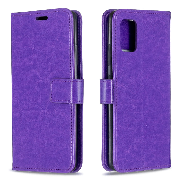 For Samsung A51 5G Crazy Horse Texture Horizontal Flip Leather Case with Holder & Card Slots & Wallet & Photo Frame, For Samsung Galaxy A51 5G