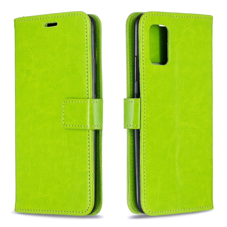 For Samsung A51 5G Crazy Horse Texture Horizontal Flip Leather Case with Holder & Card Slots & Wallet & Photo Frame, For Samsung Galaxy A51 5G