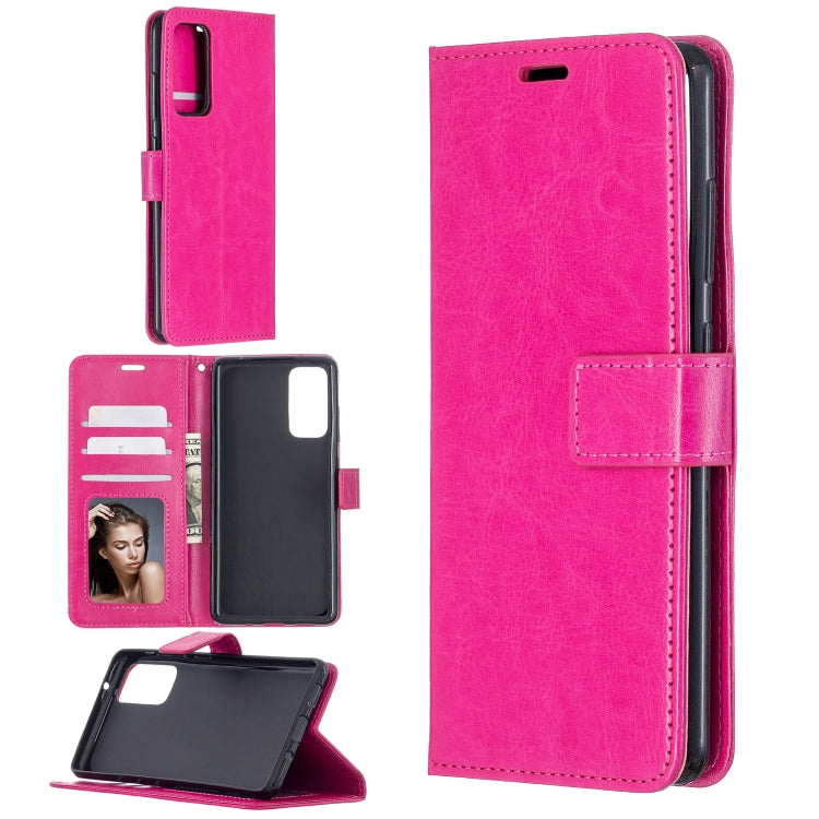 For Samsung Galaxy S20 FE Crazy Horse Texture Horizontal Flip Leather Case with Holder & Card Slots & Wallet & Photo Frame, For Galaxy S20 FE