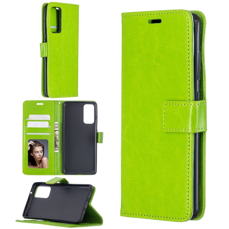 For Samsung Galaxy S20 FE Crazy Horse Texture Horizontal Flip Leather Case with Holder & Card Slots & Wallet & Photo Frame, For Galaxy S20 FE