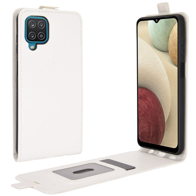 For Samsung Galaxy A12 R64 Texture Single Vertical Flip Leather Protective Case with Card Slots & Photo Frame, For Galaxy A12
