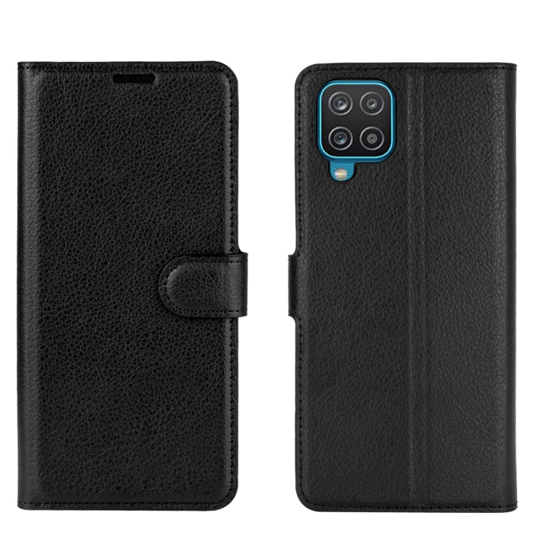 For Samsung Galaxy A12 Litchi Texture Horizontal Flip Protective Case with Holder & Card Slots & Wallet, For Galaxy A12
