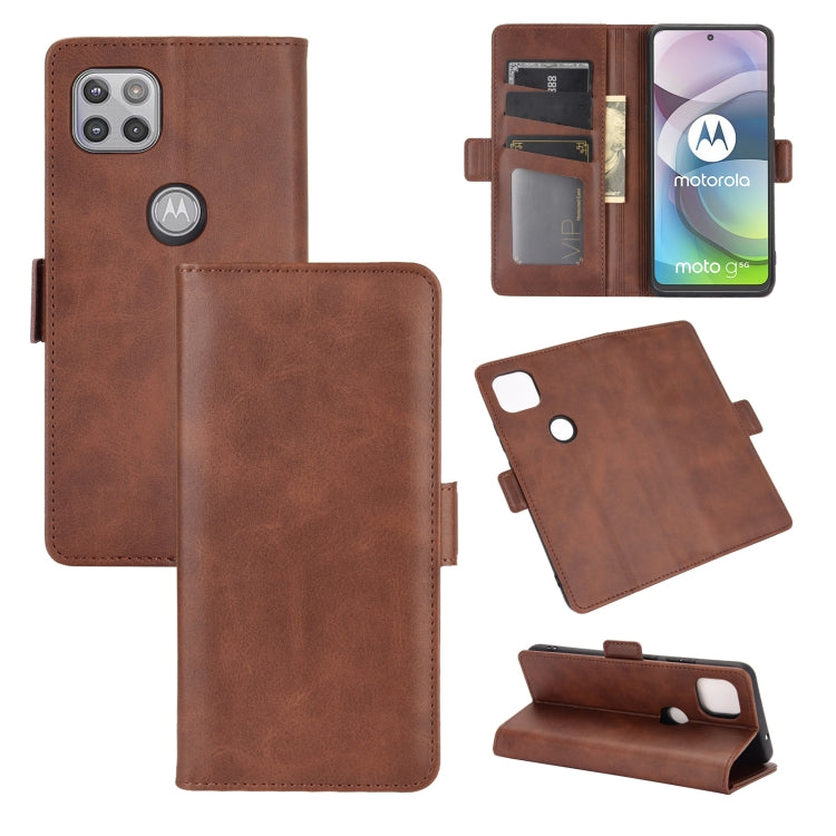 For Motorola Moto G 5G Dual-side Magnetic Buckle Horizontal Flip Leather Case with Holder & Card Slots & Wallet, For Motorola Moto G 5G