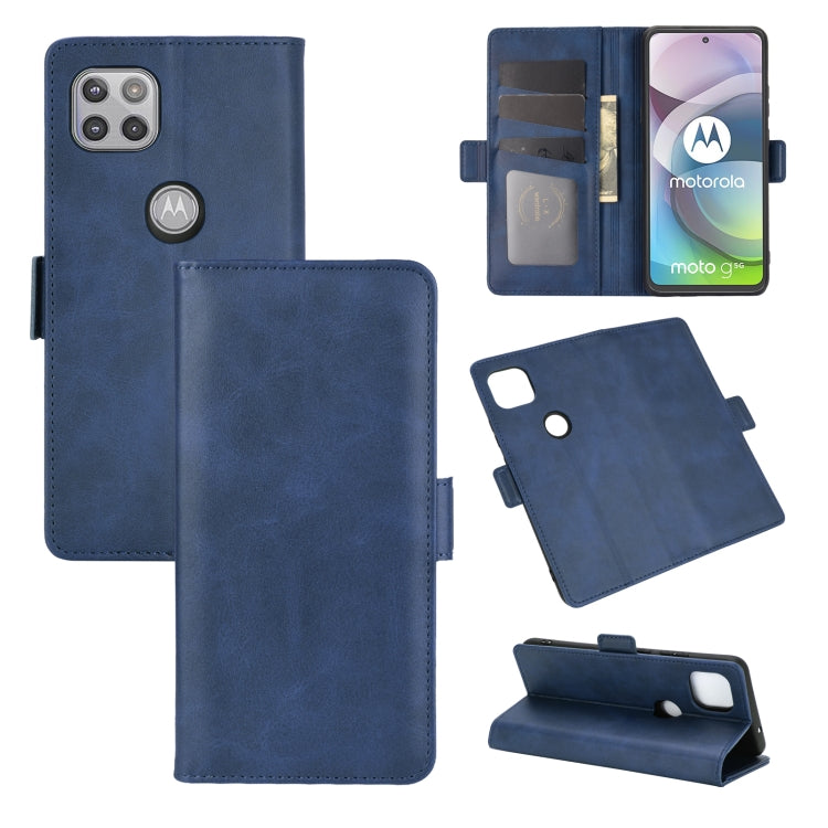 For Motorola Moto G 5G Dual-side Magnetic Buckle Horizontal Flip Leather Case with Holder & Card Slots & Wallet, For Motorola Moto G 5G