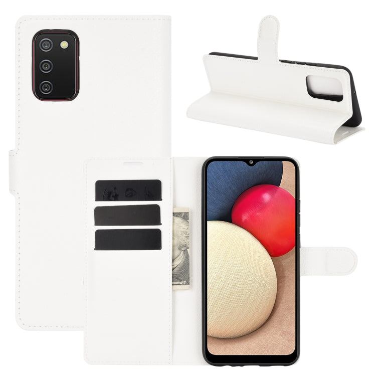 For Samsung Galaxy A02s Litchi Texture Horizontal Flip Protective Case with Holder & Card Slots & Wallet, For Galaxy A02s (EU Version), For Galaxy A02s