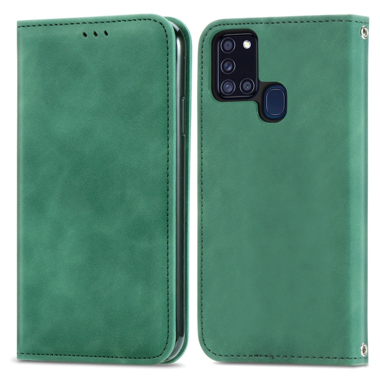 Retro Skin Feel Business Magnetic Horizontal Flip Leather Case with Holder & Card Slots & Wallet & Photo Frame, For Samsung Galaxy A21 (EU), For Samsung Galaxy A21s (EU), For Samsung Galaxy A31, For Samsung Galaxy A32 5G                                ...