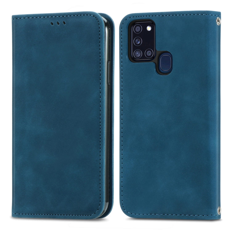 Retro Skin Feel Business Magnetic Horizontal Flip Leather Case with Holder & Card Slots & Wallet & Photo Frame, For Samsung Galaxy A21 (EU), For Samsung Galaxy A21s (EU), For Samsung Galaxy A31, For Samsung Galaxy A32 5G                                ...