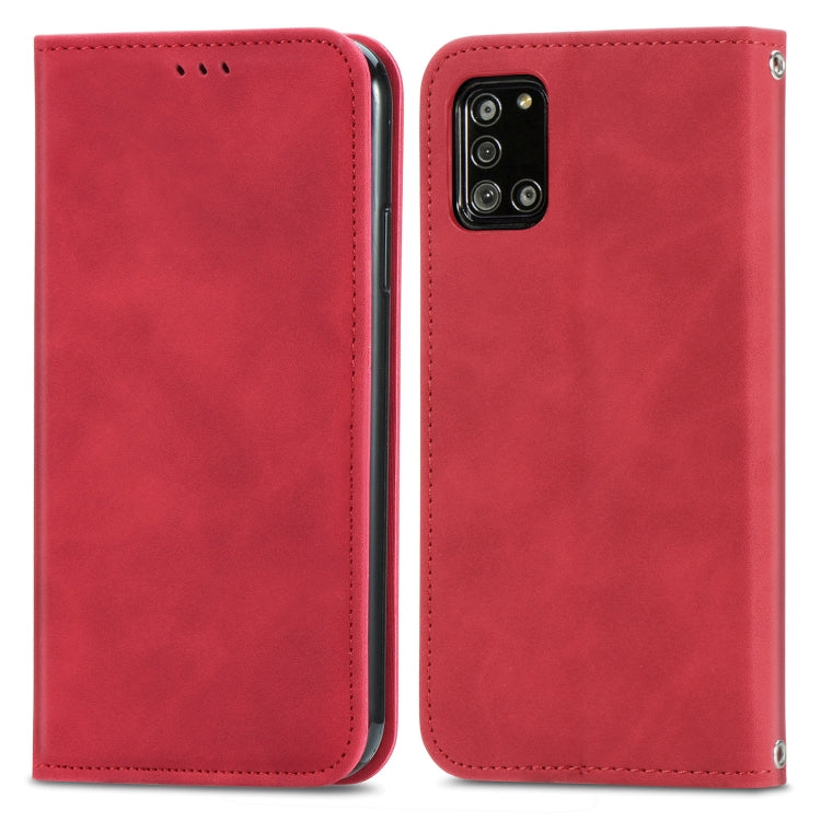 Retro Skin Feel Business Magnetic Horizontal Flip Leather Case with Holder & Card Slots & Wallet & Photo Frame, For Samsung Galaxy A21 (EU), For Samsung Galaxy A21s (EU), For Samsung Galaxy A31, For Samsung Galaxy A32 5G                                ...