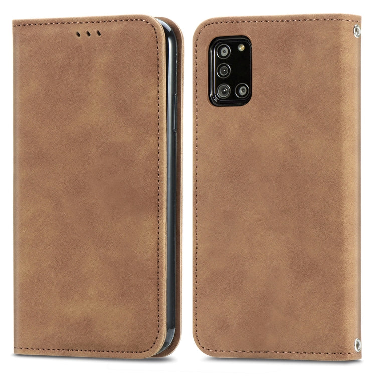 Retro Skin Feel Business Magnetic Horizontal Flip Leather Case with Holder & Card Slots & Wallet & Photo Frame, For Samsung Galaxy A21 (EU), For Samsung Galaxy A21s (EU), For Samsung Galaxy A31, For Samsung Galaxy A32 5G                                ...
