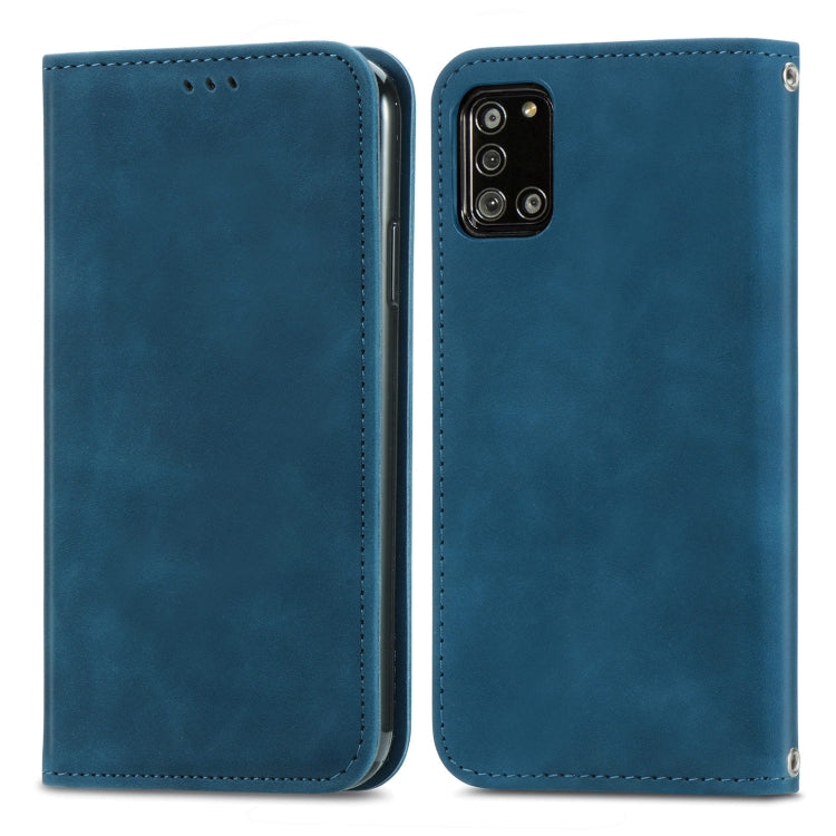 Retro Skin Feel Business Magnetic Horizontal Flip Leather Case with Holder & Card Slots & Wallet & Photo Frame, For Samsung Galaxy A21 (EU), For Samsung Galaxy A21s (EU), For Samsung Galaxy A31, For Samsung Galaxy A32 5G                                ...