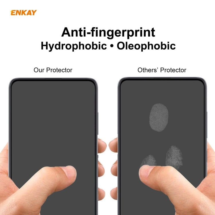 10 PCS ENKAY Hat-Prince Full Glue 0.26mm 9H 2.5D Tempered Glass Full Coverage Film, For Huawei Nova 8 SE, For Samsung Galaxy A12, For OnePlus Nord N10 5G, For OnePlus Nord N100