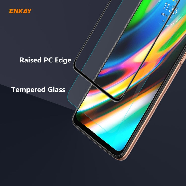 5 PCS ENKAY Hat-Prince Anti-drop Full Glue Tempered Glass Full Screen Film Anti-fall Protector, For Motorola Moto G9 Plus, For Motorola Moto G9 / G9 Play, For Samsung Galaxy A12, For Xiaomi Mi 10T 5G