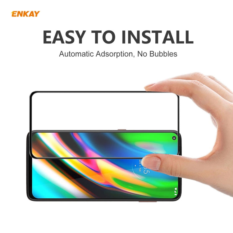 5 PCS ENKAY Hat-Prince Anti-drop Full Glue Tempered Glass Full Screen Film Anti-fall Protector, For Motorola Moto G9 Plus, For Motorola Moto G9 / G9 Play, For Samsung Galaxy A12, For Xiaomi Mi 10T 5G