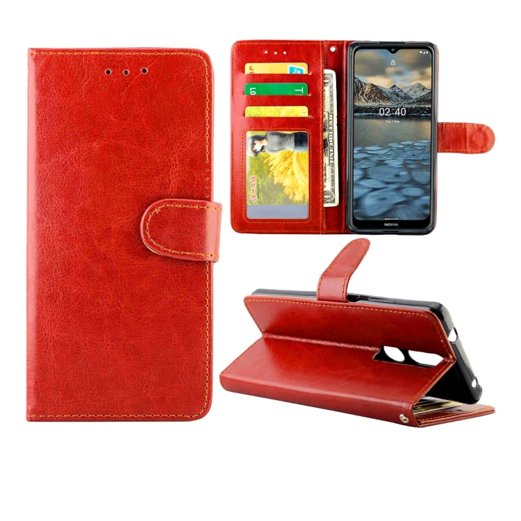 Crazy Horse Texture Leather Horizontal Flip Protective Case with Holder & Card Slots & Wallet & Photo Frame, For Nokia 2.4, For Nokia 3.4, For OPPO Realme C17/7i, For OPPO Realme V5 5G/Realme 7 5G, For Vivo Y73S, For Huawei P Smart(2021)/Y7a           ...