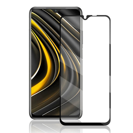 For Xiaomi Mi Poco M3 mocolo 0.33mm 9H 2.5D Full Glue Tempered Glass Film, For Xiaomi Mi Poco M3