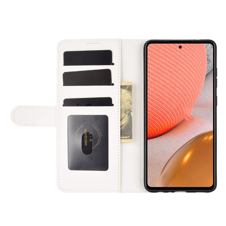 For Samsung Galaxy A72 5G  R64 Texture Single Horizontal Flip Protective Case with Holder & Card Slots & Wallet& Photo Frame, For Samsung Galaxy A72 5G
