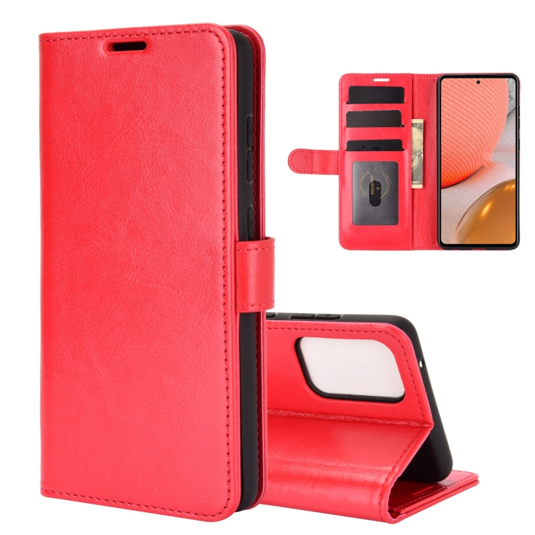For Samsung Galaxy A72 5G  R64 Texture Single Horizontal Flip Protective Case with Holder & Card Slots & Wallet& Photo Frame, For Samsung Galaxy A72 5G