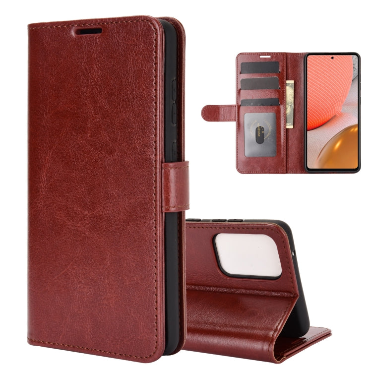 For Samsung Galaxy A72 5G  R64 Texture Single Horizontal Flip Protective Case with Holder & Card Slots & Wallet& Photo Frame, For Samsung Galaxy A72 5G