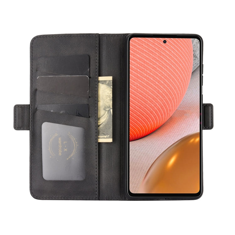 For Samsung Galaxy A72 5G Dual-side Magnetic Buckle Horizontal Flip Leather Case with Holder & Card Slots & Wallet, For Galaxy A72 5G
