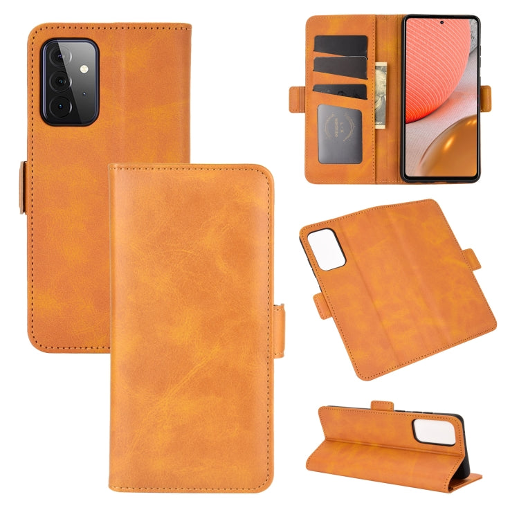 For Samsung Galaxy A72 5G Dual-side Magnetic Buckle Horizontal Flip Leather Case with Holder & Card Slots & Wallet, For Galaxy A72 5G
