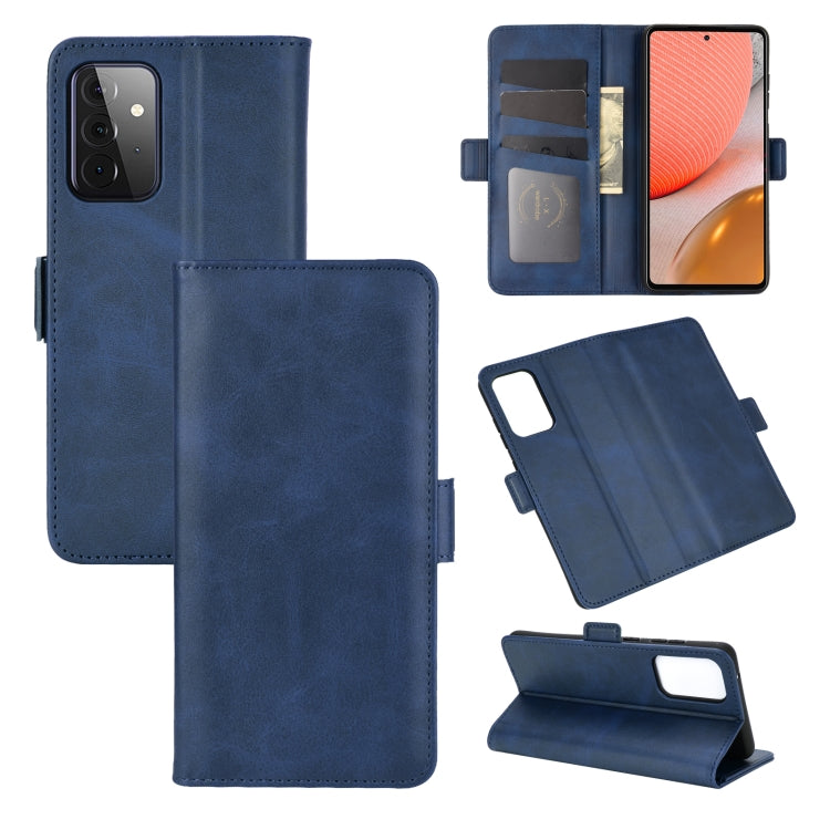 For Samsung Galaxy A72 5G Dual-side Magnetic Buckle Horizontal Flip Leather Case with Holder & Card Slots & Wallet, For Galaxy A72 5G
