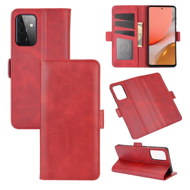 For Samsung Galaxy A72 5G Dual-side Magnetic Buckle Horizontal Flip Leather Case with Holder & Card Slots & Wallet, For Galaxy A72 5G