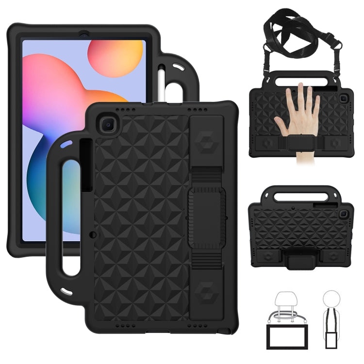 Diamond Series EVA Anti-Fall Shockproof Sleeve Protective Shell Case with Holder & Strap, For Galaxy Tab S6 Lite P610/P615