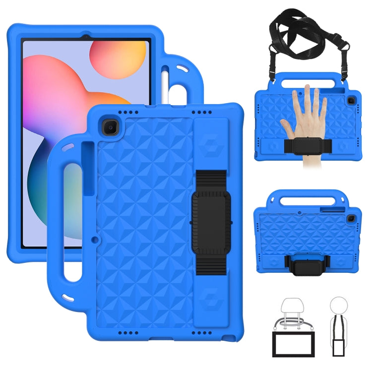 Diamond Series EVA Anti-Fall Shockproof Sleeve Protective Shell Case with Holder & Strap, For Galaxy Tab S6 Lite P610/P615